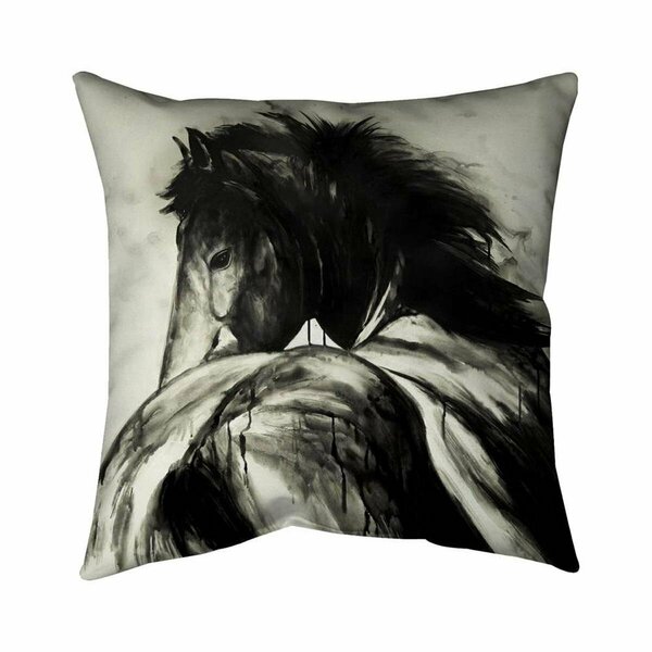 Fondo 20 x 20 in. Classical Horse-Double Sided Print Indoor Pillow FO2775544